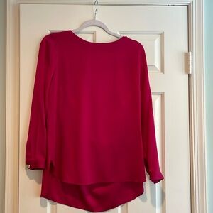 Magenta Silk shirt